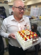 ベッショ別所B※副店長の誕生日です(*´∀｀)帝塚山ポワールケーキ